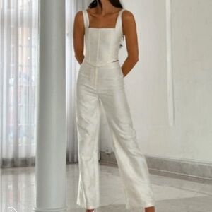 Yellow The Label Lillian Set White and Pale Yellow